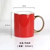 Bright red gold-plated handle