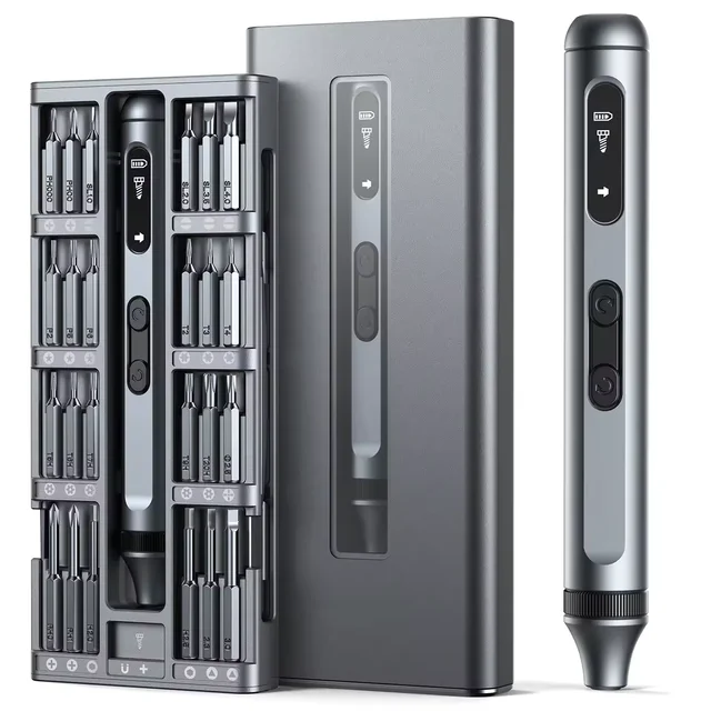 NEOBRISKEN 50-in-1 Electric Screwdriver Kit W/ 50 Bits & Case - Cordless, Portable, Rechargeable