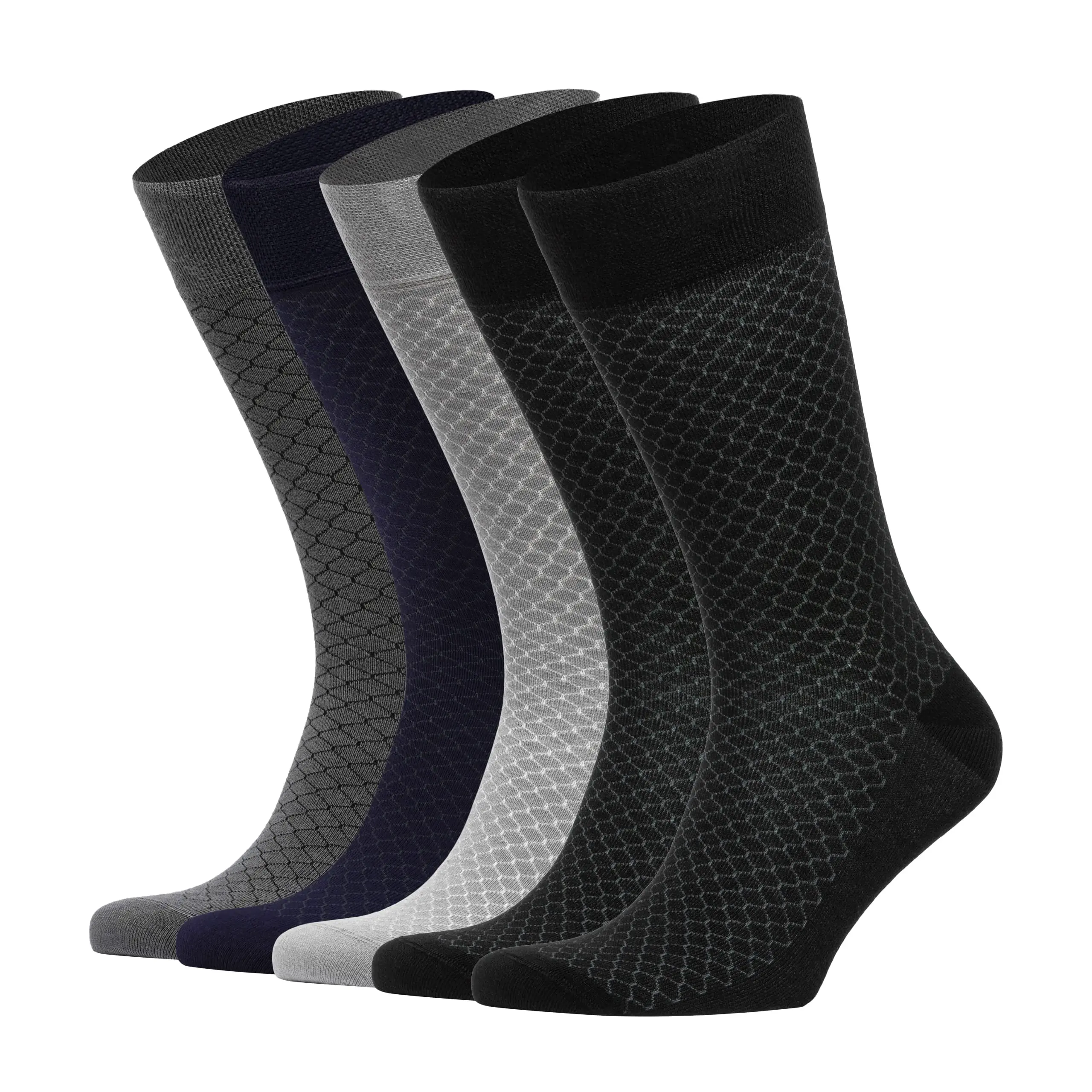 Mens Bamboo Dress Socks For Men Plain Socks Moisture Wicking