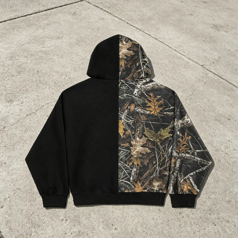 Custom High Quality Autumn Streetwear Zip - up Hoodie 100% Cotton Oversized Eco - Friendly Double Layer Acid Wash Sun Faded gallery 2