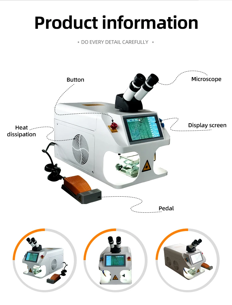 Manufacturer's 100W Jewelry Laser Welding Soldering Machine High Quality Gold Silver Jewellery Welder Hot Selling Product