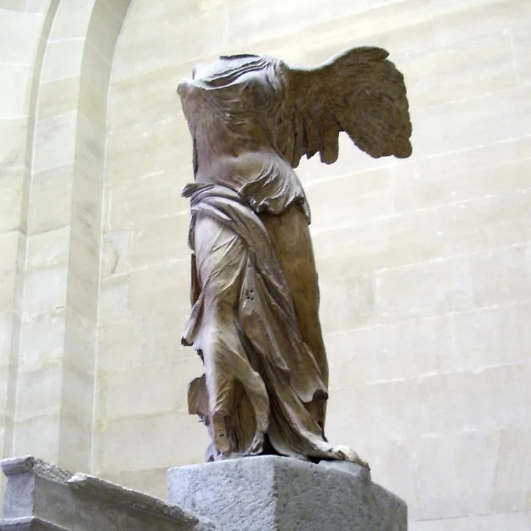 World Famous Antique Stone Marble Angel Headless Statues Classic Vitcory Sculpture for Sale