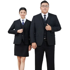 Custom Anti-Wrinkle V-neck Wedding Formal blazer Double Buckle Suit Tuxedo Business Office Men's Plus Size Slim-fit Three-piece