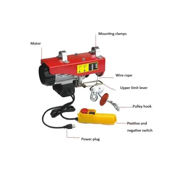 Motorized Trolley Type Electric Chain Hoist Chain Crane Hoist With Remote Control Electric Chain Hoist