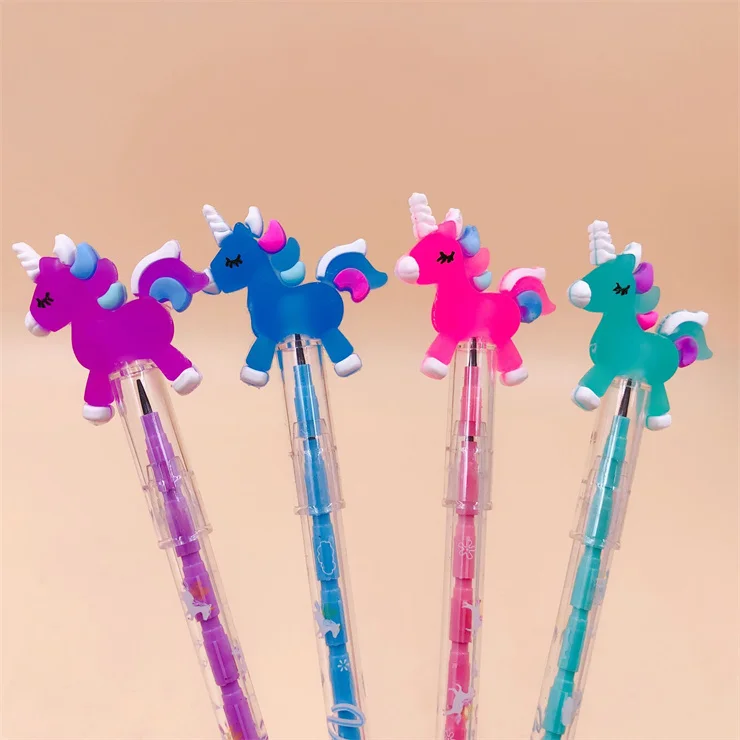 2023, бесплатный образец, корейские милые канцелярские принадлежности, оптовая продажа, классные механические ручки и пластиковые карандаши для письма с единорогом