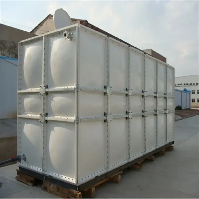 SMC FRP GRP Drinking Water Tank 10000 Liter Storage Rectangular Square Large Small Modular Fiberglass Water Tank for Rain