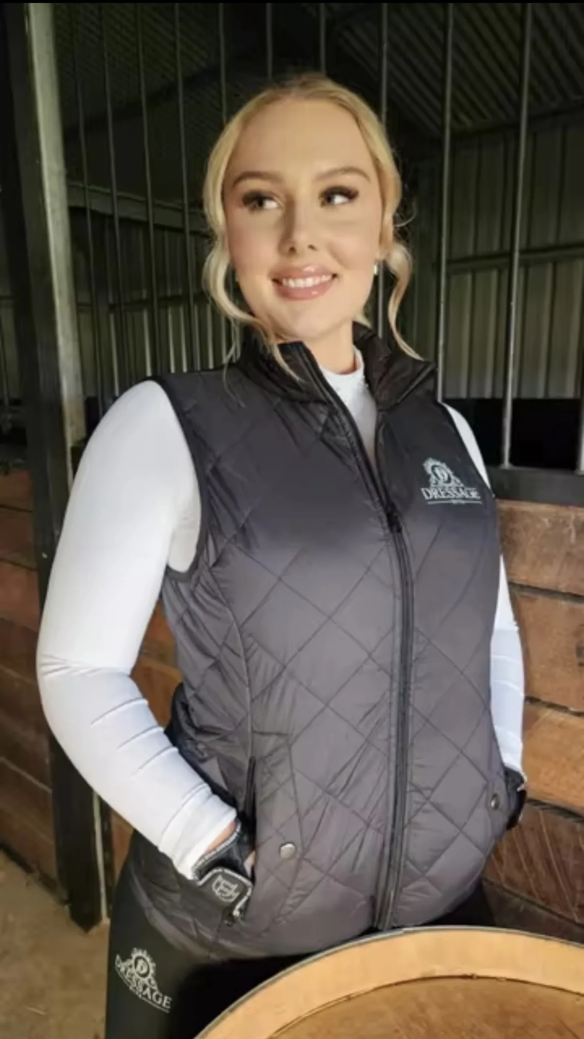 Elegant Fashion Stand Collar Padded Sleeveless Jacket for Women