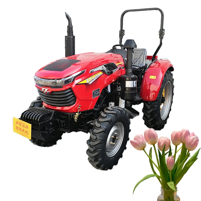 4x4 60hp Sub Compact Tractor with Front Loader  and Rear Backhoe