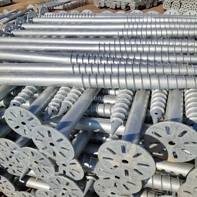 Galvanized helix earth anchor and Ground Screw pile