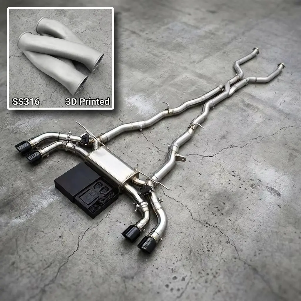 1 Valvetronic Catback Exhaust Z-Pipe For BMW M5 M6 G90 G99 S68 4.4TT 2024-2025 SS304L Opf