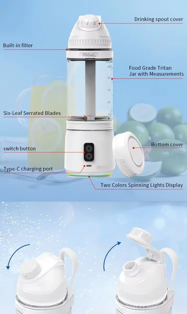 Original Factory A11PRO Blender Custom Logo Fresh Blenders Fruit Smoothie Milkshake Mixer Portable Juice Blender