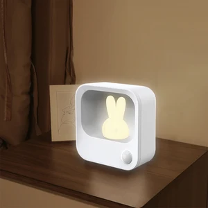 Smart Night Light for Kids, LED Stairs NightLight, Closet Light Wall Motion Activated Lamp Warm White Light Sensor Night