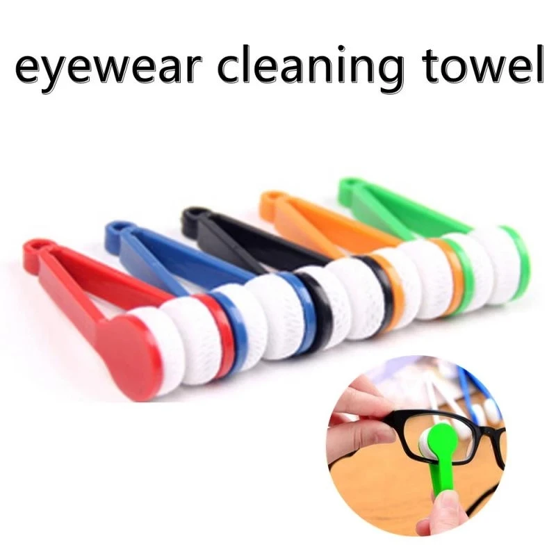 Portable Glasses Lens Brush Cleaner Multicolor Mini Soft Twoside
