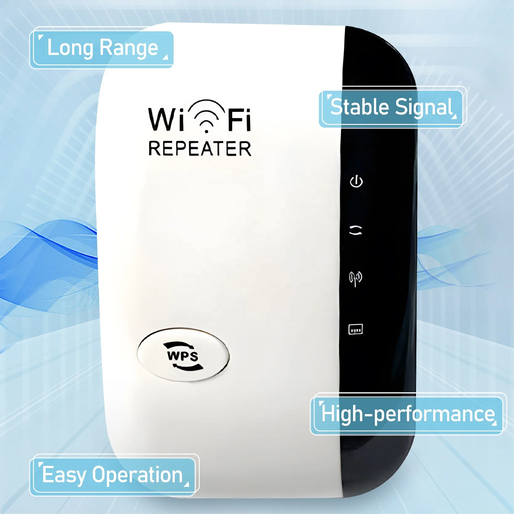 Wireless WiFi Extender 300Mbps Long Range WiFi Signal Booster for Home  Office Gaming and HD Video Streaming Indoor
