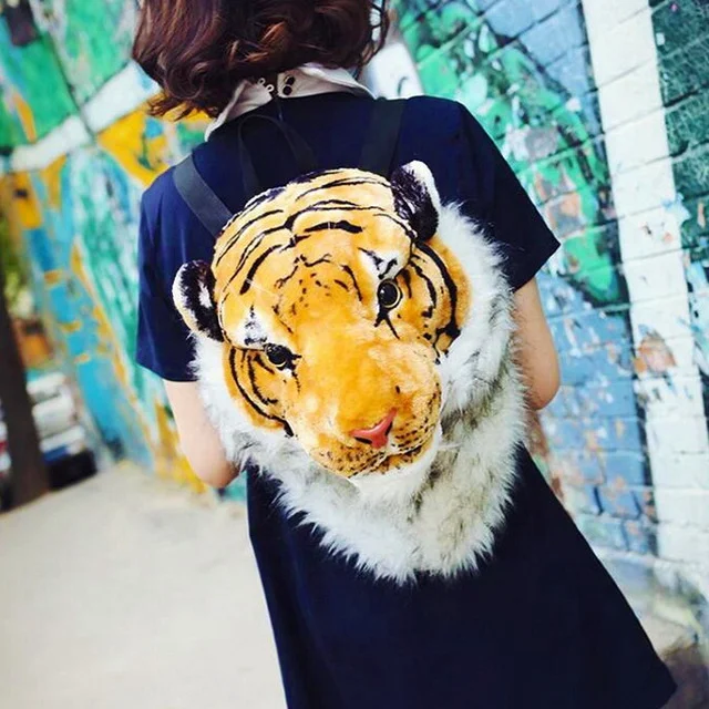 tiger head backpack