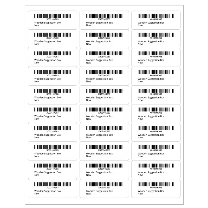 Wholesale Fba Sku Label Shipping Mailing Stickers A4 White Self