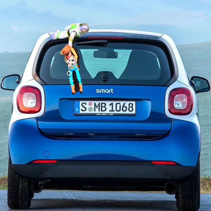 TCXW041314 Toy Story Woody Buzz Light year Car Dolls Plush Toys Outside Hang Toy Cute Auto Accessories Car Decoration Doll