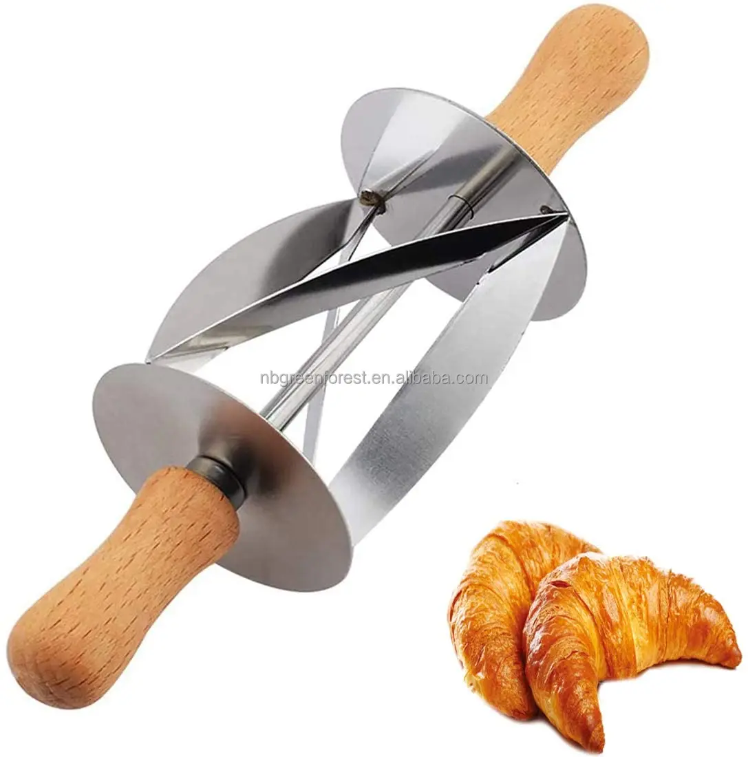 1pc Plastic Croissant Dough Cutter, Two Tone Roller Croissant Cutter For  Kitchen