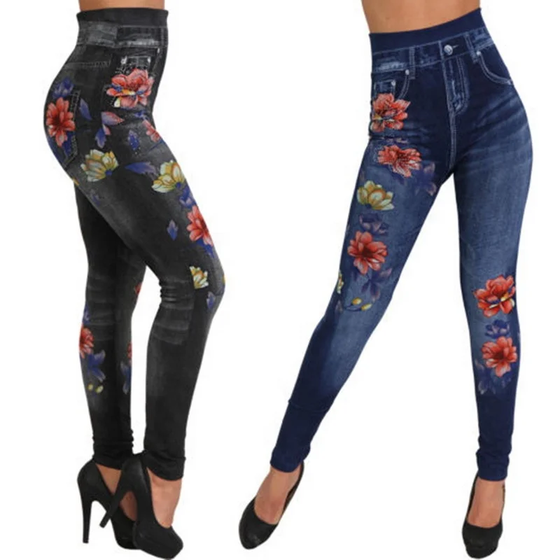 Just Love Ripped Denim Jeggings for Women Jeans Leggings | eBay