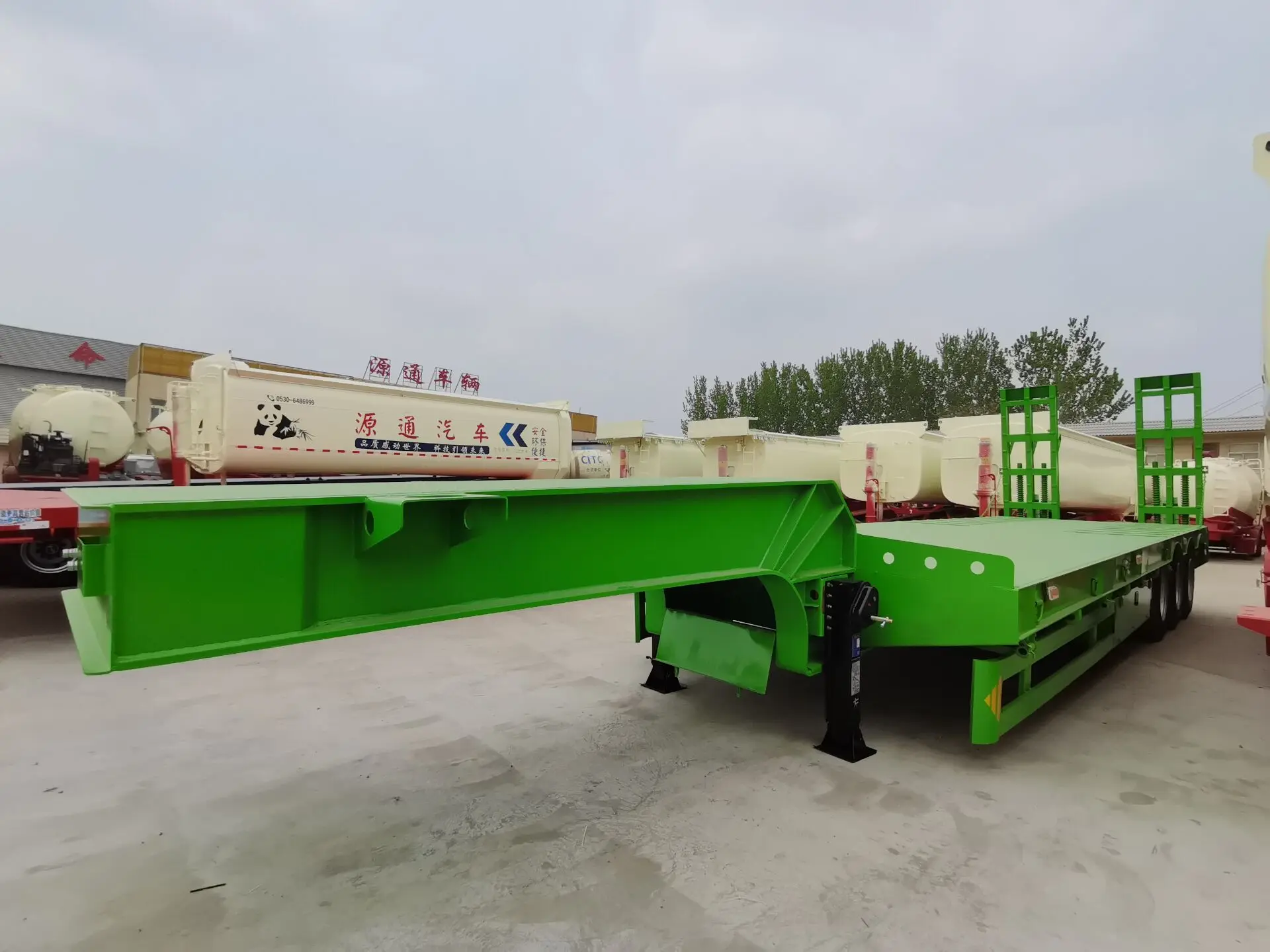 Zw Group Axle Ton Gooseneck Lowbed Semi Trailer Lowboy Trailer For Tanzania Buy Lowbed