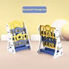Yellow bookshelf+back toyshelf