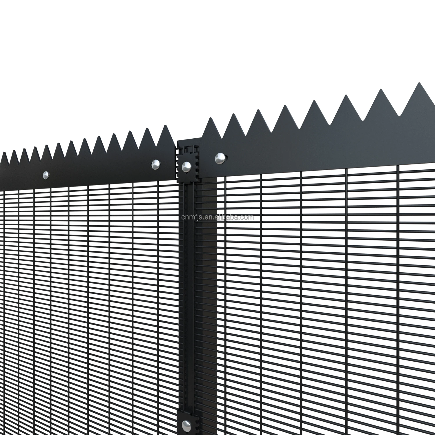 Clear view 358 anti-climb mesh fence 358 fence high security fence panel with barbed wire supplier