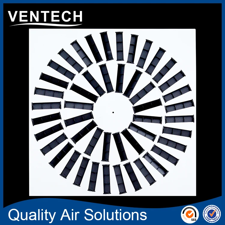 Ventilation supply air swirl air outlet diffuser