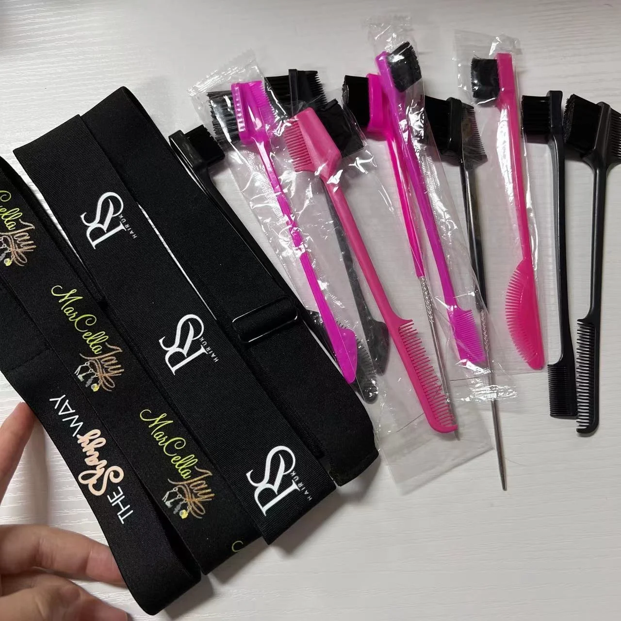 Регулируемая фронтальная рассекающая эластичная повязка на голову для волос парика щетка шелковые повязки париков