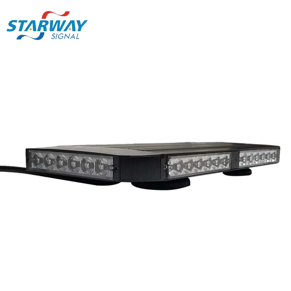 Starway Low Profile 14" 6 TIR 3W Chameleon Dual Color Warning LED Mini Light bar