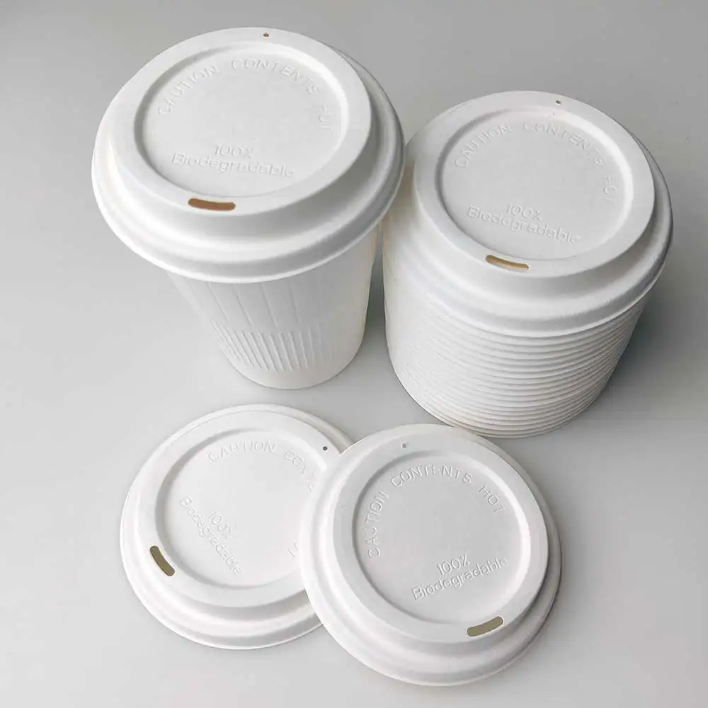 Holder Paper Making Disposable Milktea Cups Lids Corn Starch Coffee Cup Lid