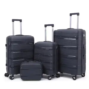 Luxury Multifunctional 4-Piece Suitcase Set Waterproof Hard Luggage Unisex Password Box Quick Delivery for Travel