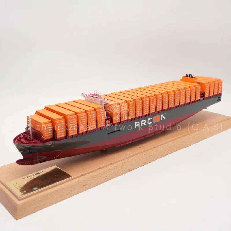 Our China Shipping shipping container scale model is exquisitely crafted with highly restored details, including independent navigation light model, realistic side boarding ladder and matching dockyard model.Made in standard scale with fine workmanship, it truly reproduces the hull structure and corporate livery.Suitable for enterprise exhibitions, hall displays, business gifts and maritime collection.We support customized color, logo and decoration scheme, providing integrated ship model solutions for shipping companies, exhibitions and memorial projects.Amber@vesselmodel.com Tel: +86 18038048785