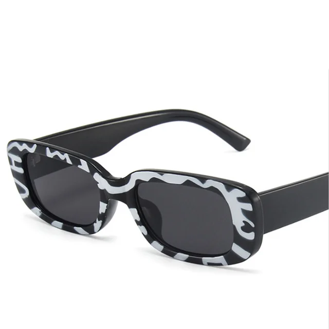 Occhiali Da Sole Rettangolari Vintage - UV400, Stile Anni '90, Per Donna E Uomo - Foto 3