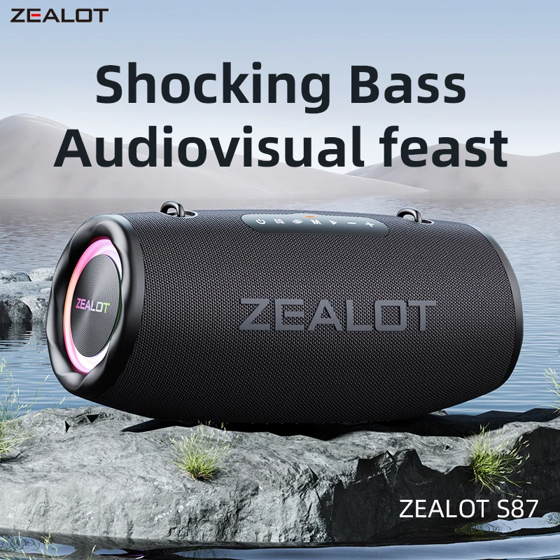 ZEALOT S87 Portable Loud Wireless Stereo Speaker for Party