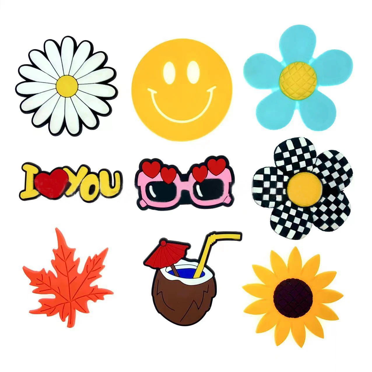 Wholesale Custom Logo Design Blank Croc Charms For Bogg Bag Makeup