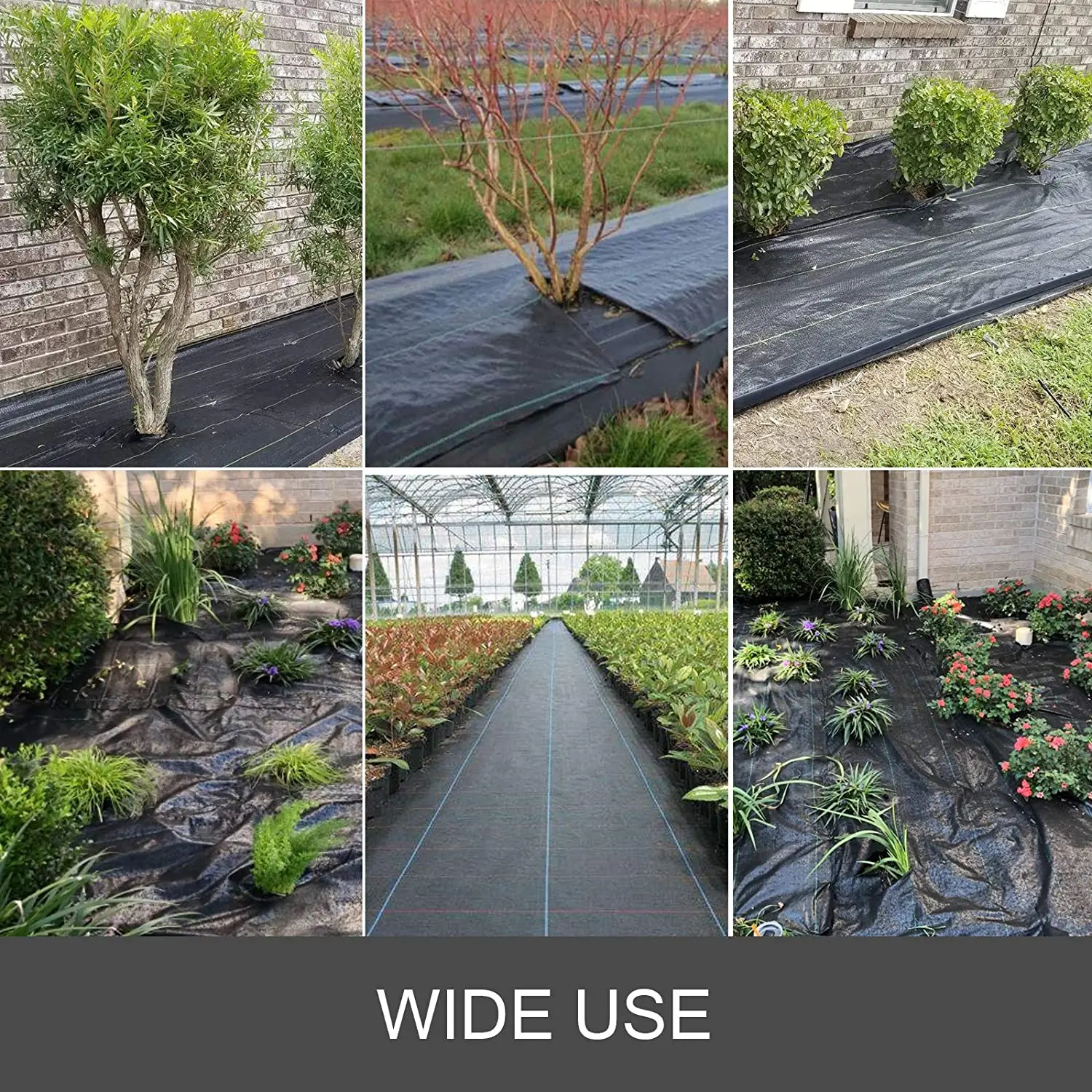 耐久力のある100%のポリプロピレンの雑草防除のマットのプラスチック根おおいの層 3