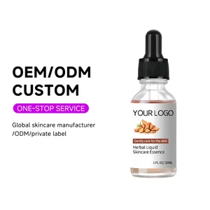 OEM ODM Skin Care Whitening Hydrating Vitamin C E Anti Aging Wrinkle Brightening Facial Herbal Liquid Skin Care Essence Serum