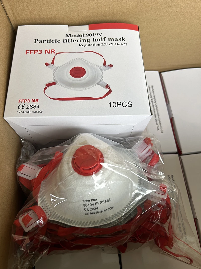 Factory Price FFP3 Masks EN149 CE with Valve 10Pack Half Face Nose Mask Dust Work Protection Headband Mask Cup Respirator
