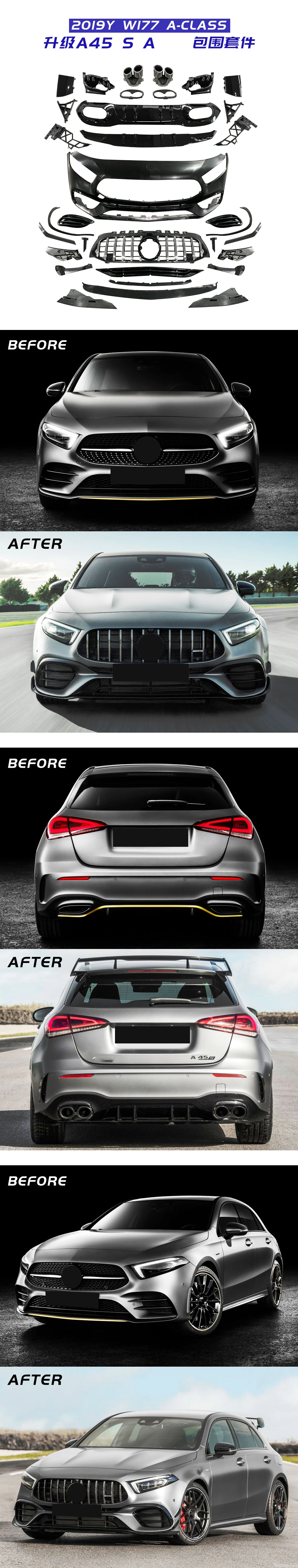 Automotive Body Parts 2020year A Class W177 Body Kit A45 Style Car
