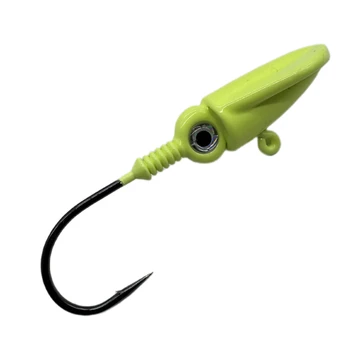 Cheery Luminous Lead Jig Head Well-Balanced Round Lure Worm Swim Bait for Saltwater Fish Sea Fishing Techniques – Soft Lure – view 2