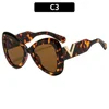 Monture florale transparente avec verres marron