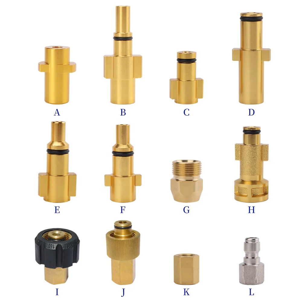 Насадка для мойки под давлением переходник с байонетным разъемом 1/4 дюйма Женская пушка снежной