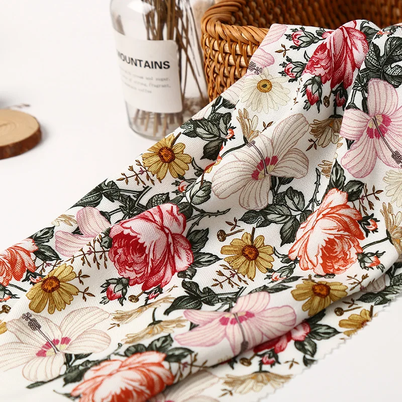 Высококачественная вискозная ткань с цифровым принтом на заказ, 100% вискоза, ткань с принтом для рубашек