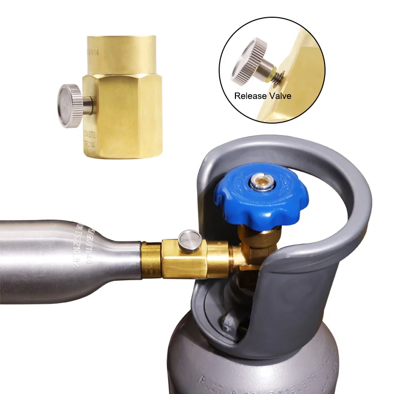 Tnfeeon CO2 W21.8 Storage Tank, CGA-200 MC Accessories Adapter - 9