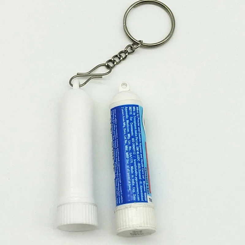 aromatherapy inhaler tube refil with keychain
