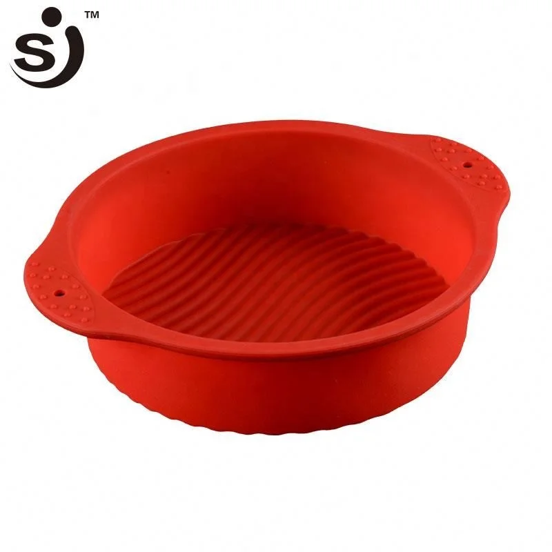 easy to demoulding round shape silicon cake pan
