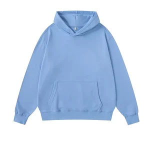 Unisex Puff and Embroidered Techniques Hooded Sweatshirts Winter Pullover Men Cropped Custom Hoodies