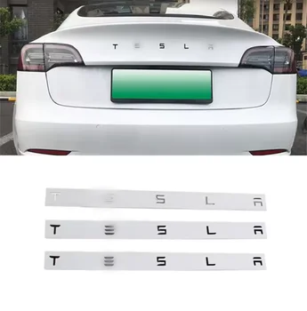 Car Letter Sticker Logo Letter Tail-gated Sign Trunk Letters TESLA For Tesla Model SXY3