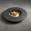 Plato hondo negro de 9.5"
