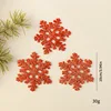 Red snowflakes a pack of 3